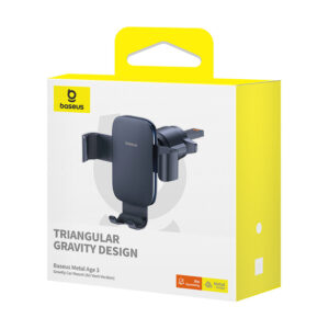 Baseus Metal Age 3 Gravity Car Mount (Air Vent Version) Cluster - Black