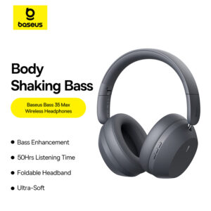 Baseus Bass 35 Max Wireless Headphones - Twilight Grey