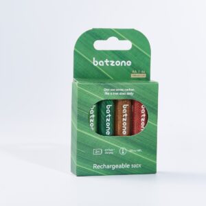 Batzone Ni-MH 2.0 Rechargeable Battery AA 2500 4Pcs