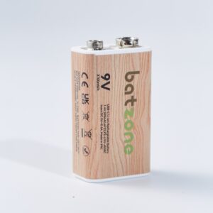 Batzone USB-C Li-ion Rechargeable Battery 9V 3700mWh (1Pcs)