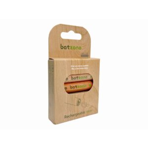 Batzone USB-C Li-ion Rechargeable Battery AA 2220mWh (2Pcs)